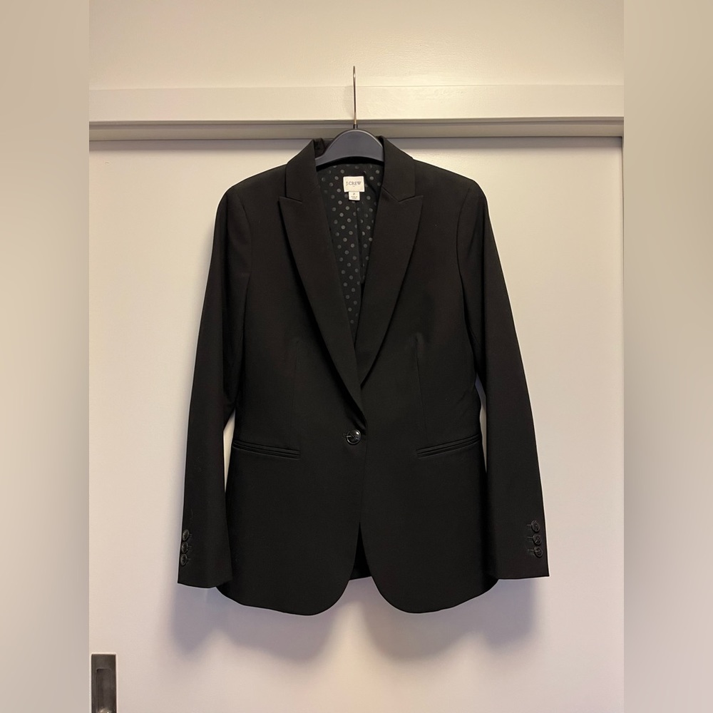 NWOT J.Crew Black Blazer Size 2
